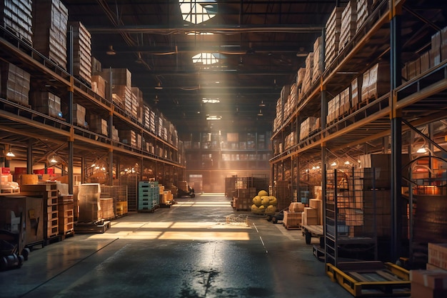 Premium Photo | Automated warehouses equipped with advanced robotics ...