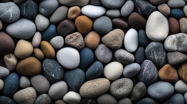 Premium AI Image | a collection of colorful rocks from the collection ...