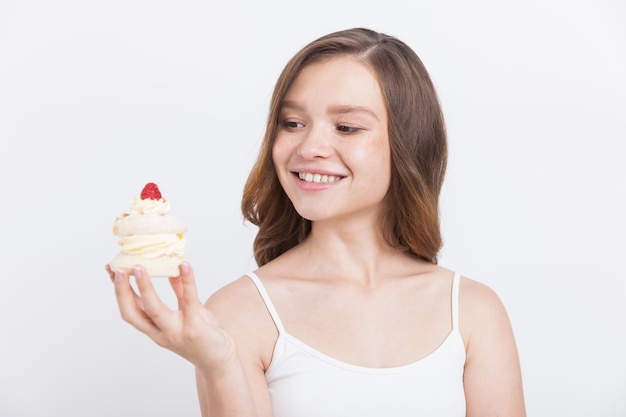 Premium Photo | Girl with cupcake