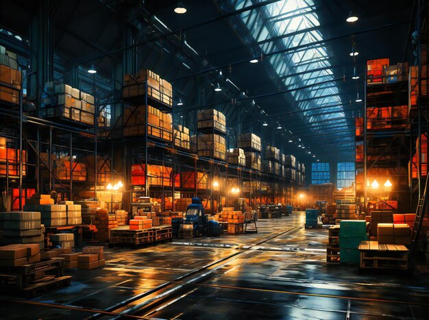 Premium AI Image | warehouse warehouse