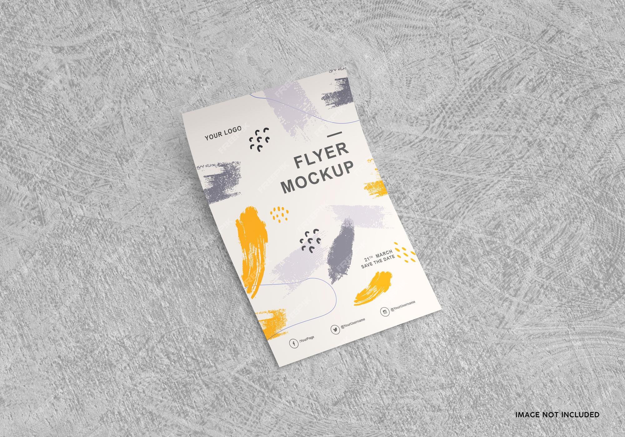 Premium PSD | Flyer mockup