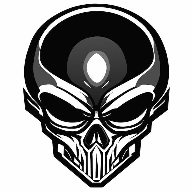 Premium Vector | Alien skull vector illustration