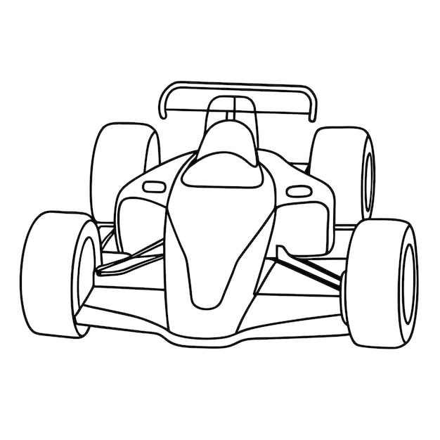 Race Car Outline Images - Free Download on Freepik