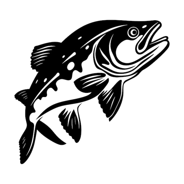 Premium Vector | Fish vector illustration silhouette laser cutting ...