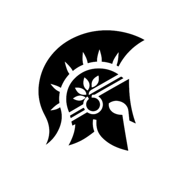 Premium Vector | Greek warrior spartan helmet vector illustration