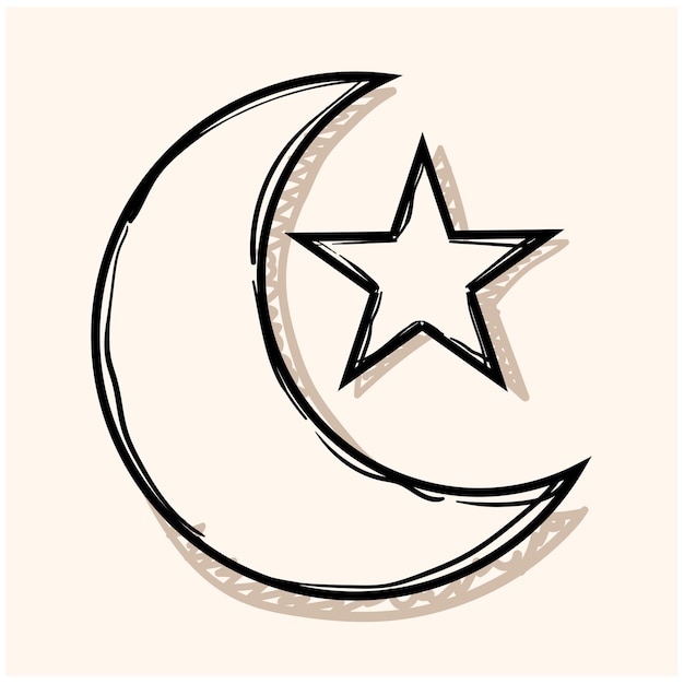 Crescent Moon And Star Tattoo Muslim