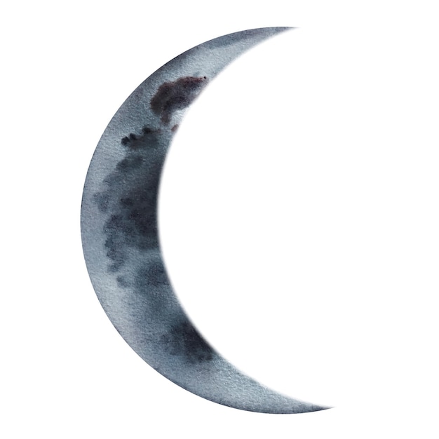 Premium Vector | Watercolor moon phase