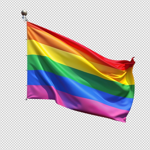 PSD bandeira lgbt em fundo transparente