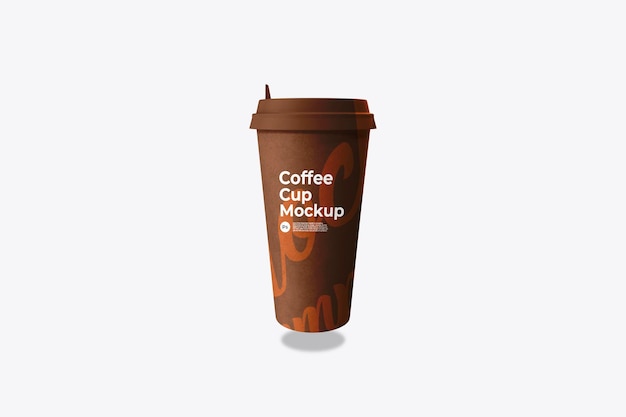 PSD brown coffee cup mockup template design psd (desenho de modelo de xícara de café castanha)