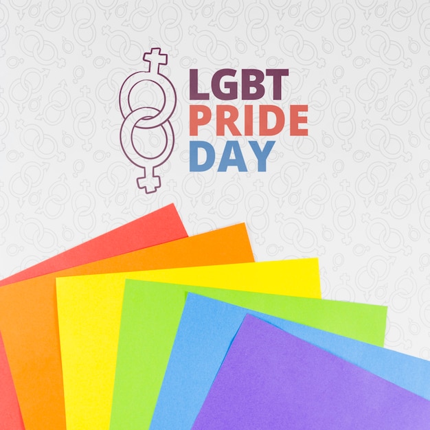 PSD copyspace mockup for lgbt dia do orgulho