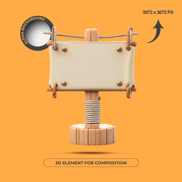 ELEMENTO 3D BASE DE TEXTO DE ALTA QUALIDADE PARA COMPOSIÇÃO