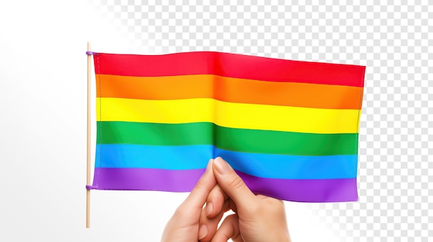 PSD preço da bandeira lgbt em fundo transparente