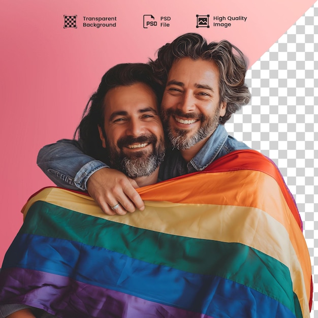 PSD um cartaz para um homem com uma camisa de cor arco-íris