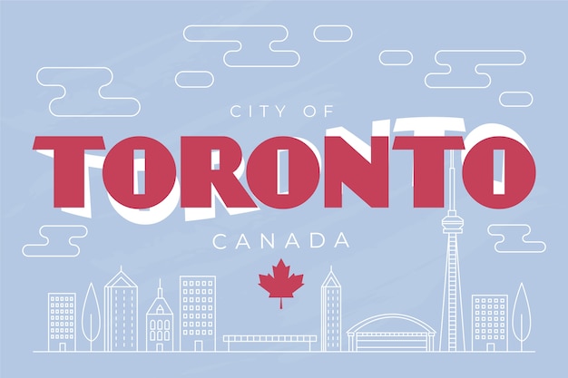 Vetor grátis letras da cidade de toronto