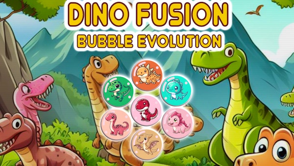 Dino Fusion Bubble Evolution 🕹️ Play Now on GamePix