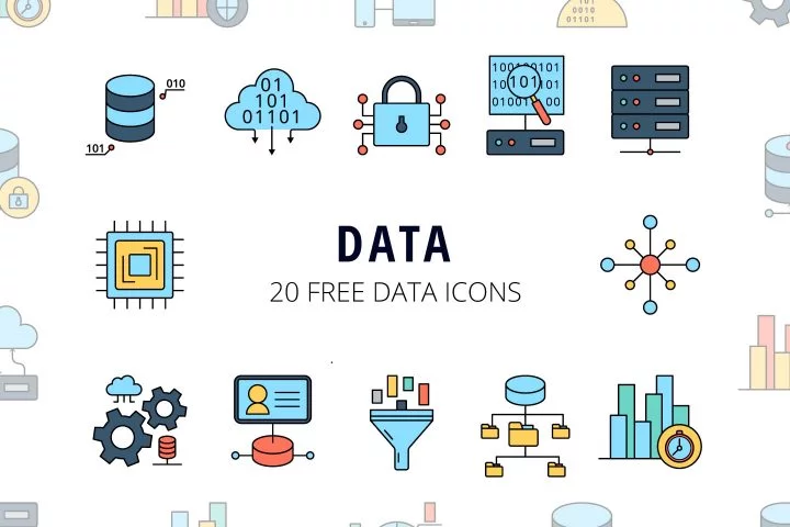 Data Vector Free Icon Set