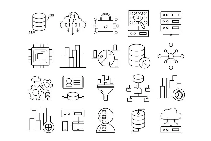 Data Vector Free Icon Set