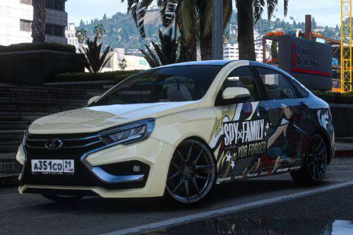 [Itasha] 2023 LADA VESTA NG "Spy x Family" Yor Forger paintjob