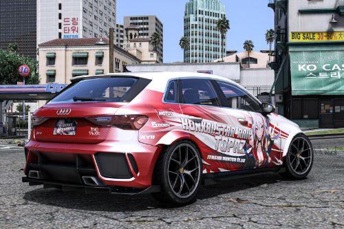 [Itasha] Audi RS3 Sportback 2022 "Honkai: Star Rail" Topaz paintjob