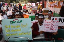 Amazon workers in India join Black Friday strike action 