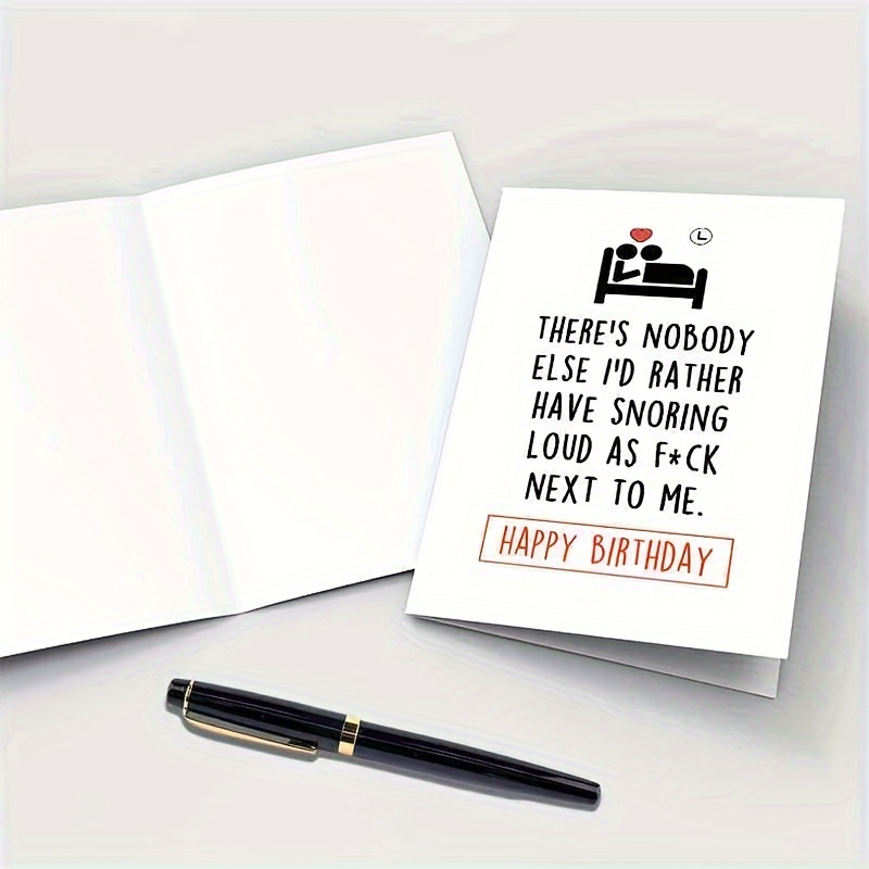 Naughty Birthday Card Husband Wife Humorous Birthday - Temu