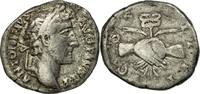 Denarius 138-161 Roma Coin, Antoninus Pius, Roma, Silver, RIC:136 VF(30-35)