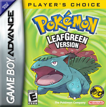 Pokemon LeafGreen box art featuring Venusaur