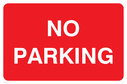 No Parking text only Text: 