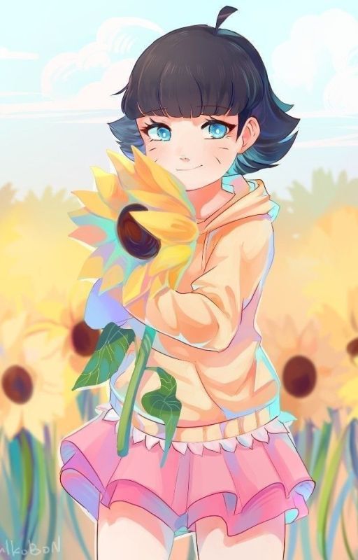 Himawari goes to the past by Rainaheartlike