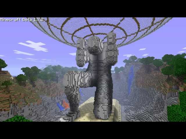 Atlas Statue Minecraft Blueprints