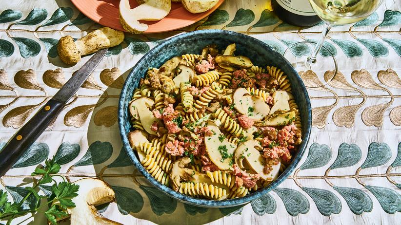 Pasta mit Pilzen und Kastanien: Nudeln zum Reinkuscheln