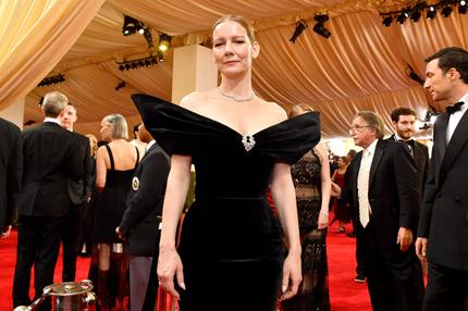 Oscars 2024: German actress Sandra Huller arrives at the 96th Annual Academy Awards at the Dolby Theatre in Hollywood, California on March 10, 2024. (Photo by Valerie Macon / AFP) (Photo by VALERIE MACON/AFP via Getty Images)