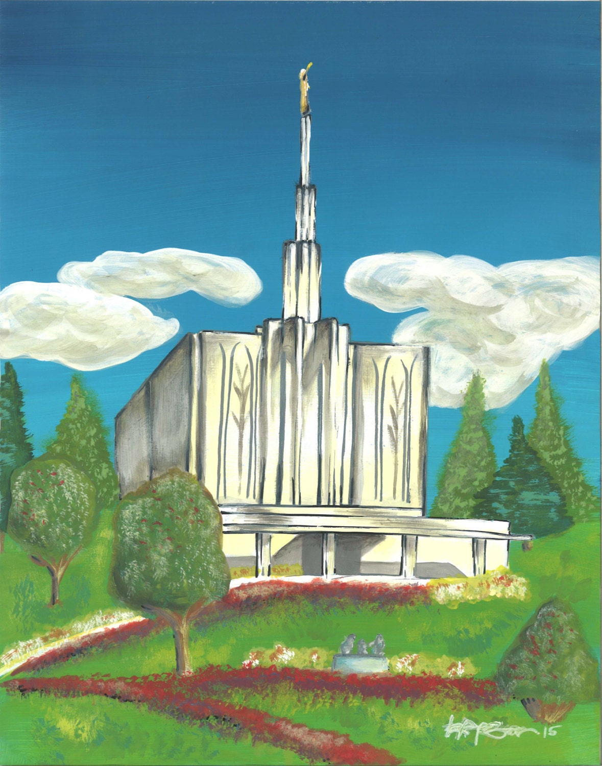 Seattle LDS Temple Print