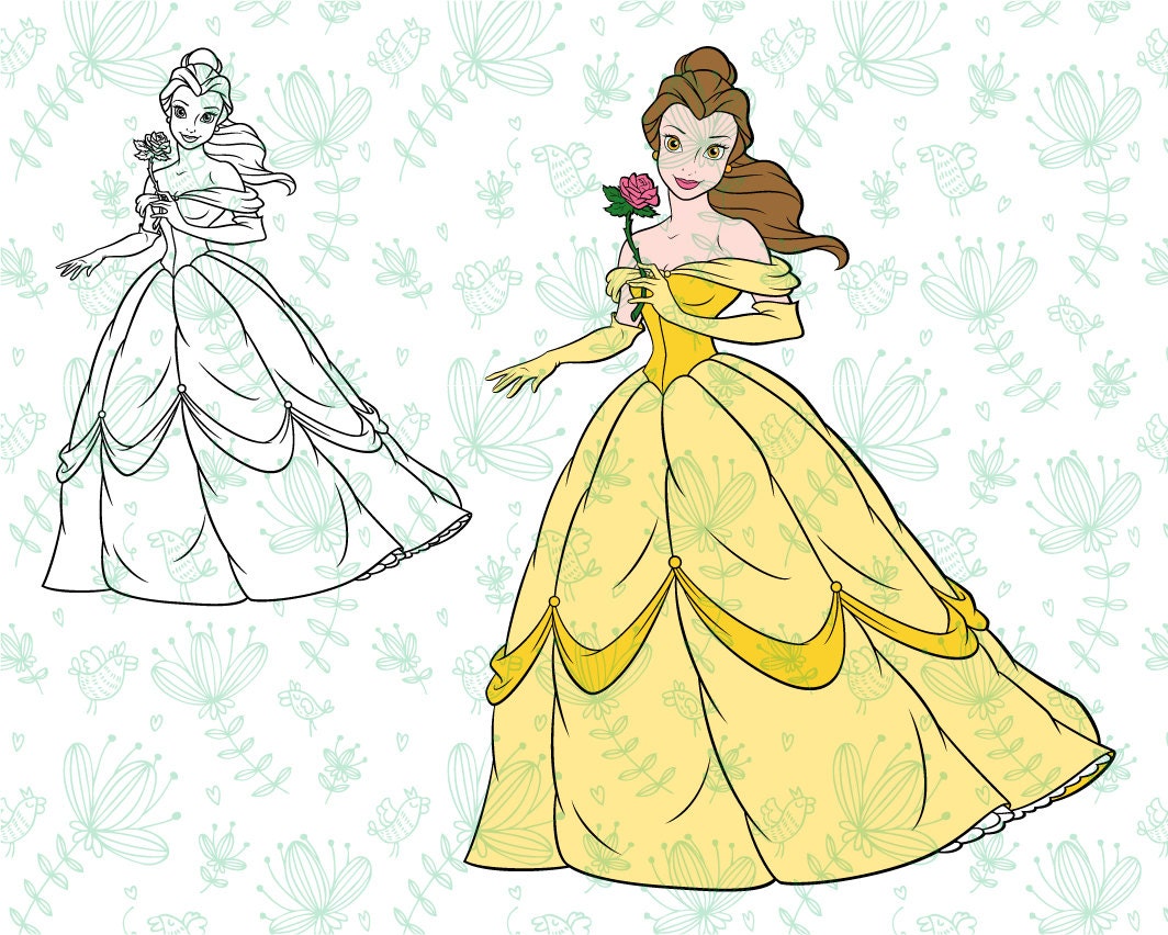 Free Free 329 Disney Princess Belle Svg SVG PNG EPS DXF File