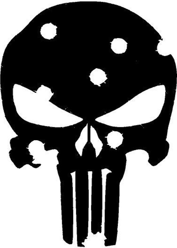 Punisher Skull Decal by OutlawGraphicsTN on Etsy