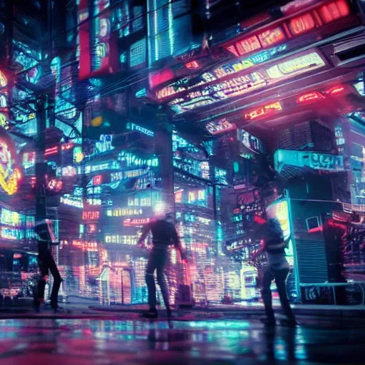 kinetic punch 8k cyberpunk - Arthub.ai