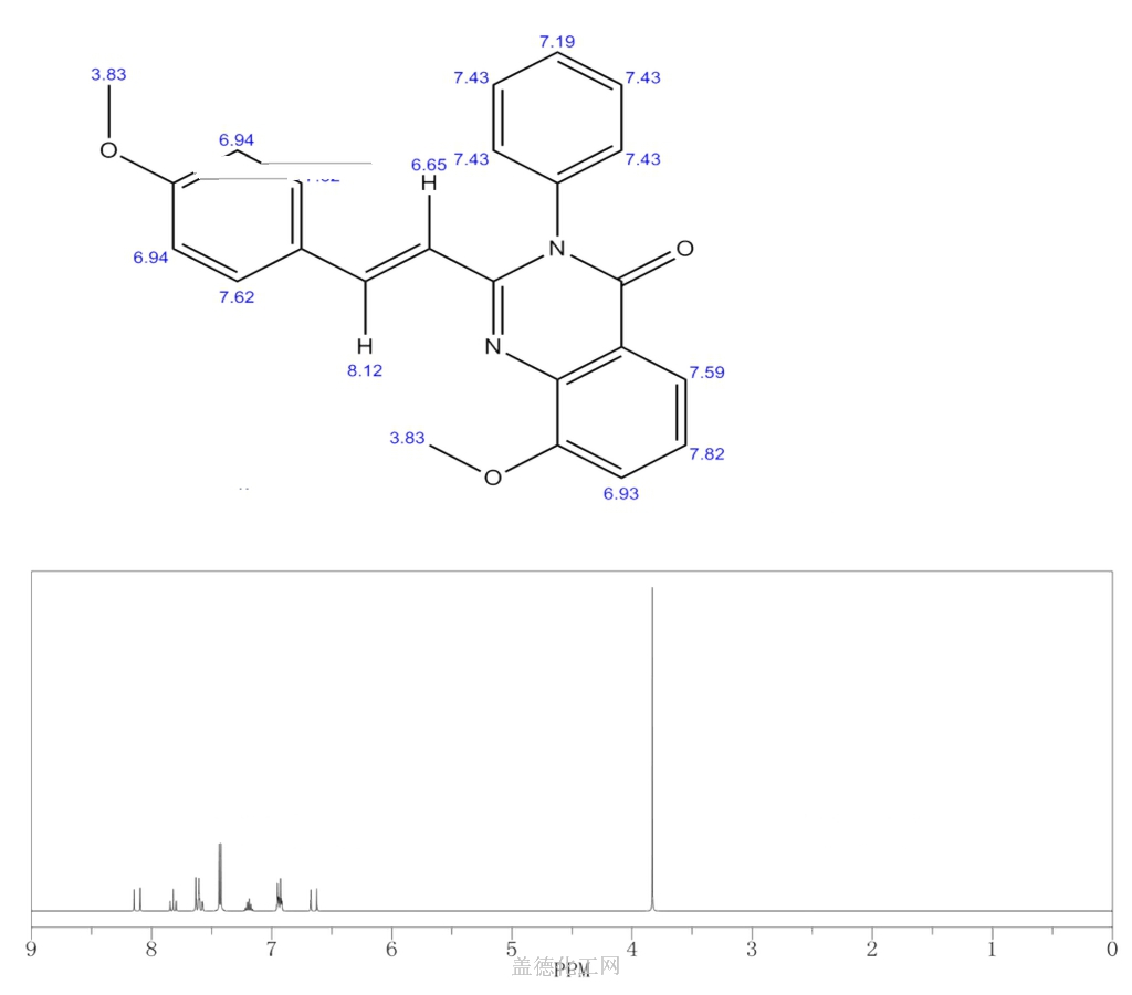 4(3H)-Quinazolinone,8-methoxy-2-[2-(4-methoxyphenyl)ethenyl]-3-phenyl ...