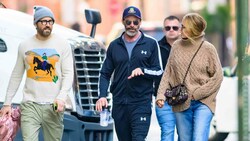 Hugh Jackman mit Ryan Reynolds und Blake Lively in New York (Bild: www.PPS.at)