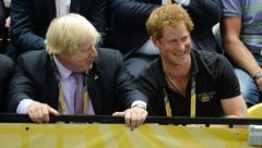 Boris Johnson und Prinz Harry 2014 bei den Invictus Games (Bild: picturedesk.com/Mark Stewart / Camera Press)