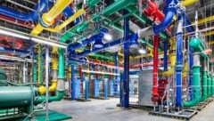 Archivaufnahme: So sieht es in einem Google-Rechenzentrum aus (Bild: Google)