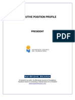 MCF - President - Executive Position Profile