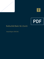 Rothschild Bank AG Zurich Annual Report 20112012