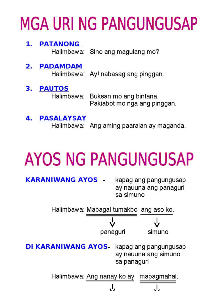 Ficha Interactiva De Pagbuo Ng Pangungusap Sa Filipino Hunterswoodsph ...