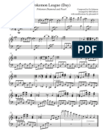 Piano Sheet Music - Pokemon League (Day) Sinnoh