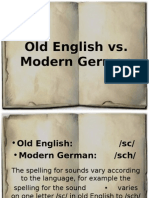 Old English Vs Modern German