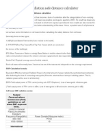 Cell Phone Tower Radiation Safe Distance Calculator