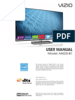 Vizio TV Model M422i-B1 User Manual