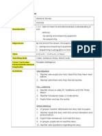 Daily Lesson Plan: Theme Topic Learning Standard(s)