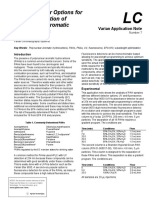 HPLC Detector Options For The Determination of Polynuclear Aromatic Hydrocarbons-Varian Application Note