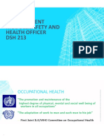 Occupational Health Overview